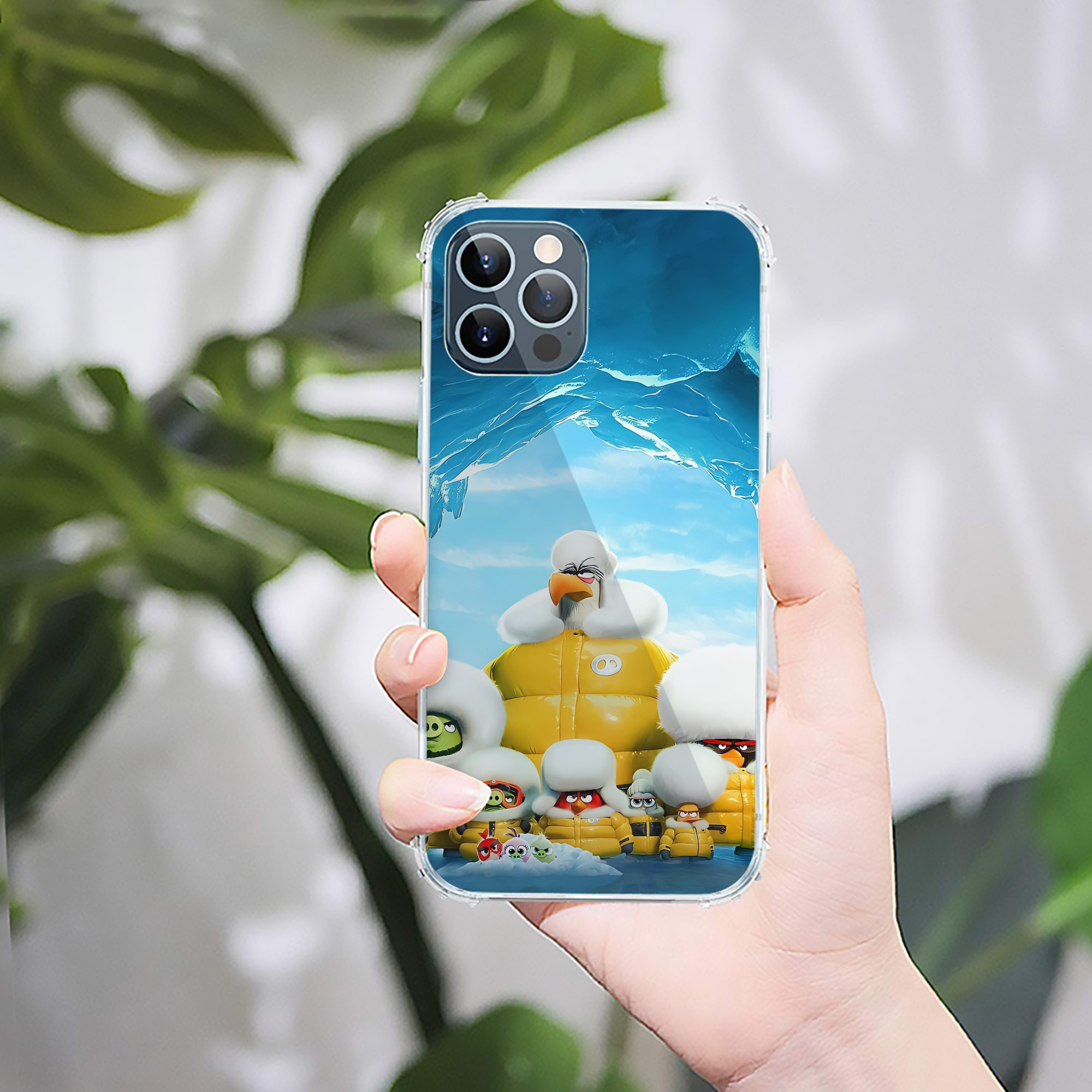 （画像用） Angry Birds アングリーバード 【iPhone 12シリーズ対応】透明スマホケース（クリアソフトケース）